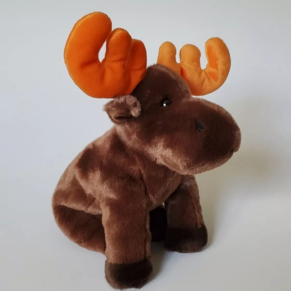 1999 Ty Beanie Buddy Chocolate Moose Plush Stuffed Animal Toy 12” - Picture 3 of 4